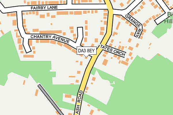 DA3 8EY map - OS OpenMap – Local (Ordnance Survey)