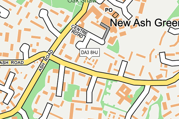 DA3 8HJ map - OS OpenMap – Local (Ordnance Survey)