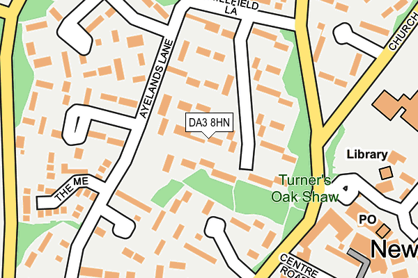 DA3 8HN map - OS OpenMap – Local (Ordnance Survey)