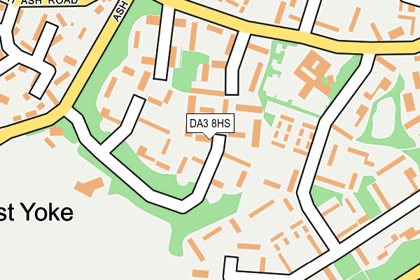 DA3 8HS map - OS OpenMap – Local (Ordnance Survey)