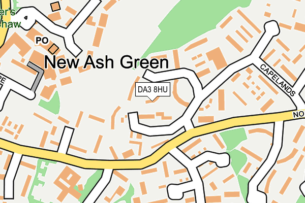 DA3 8HU map - OS OpenMap – Local (Ordnance Survey)