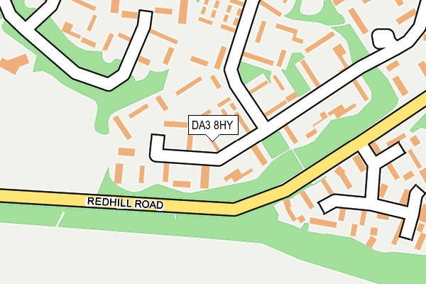 DA3 8HY map - OS OpenMap – Local (Ordnance Survey)