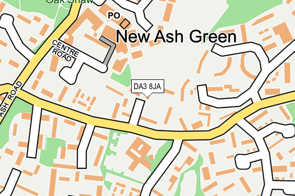 DA3 8JA map - OS OpenMap – Local (Ordnance Survey)