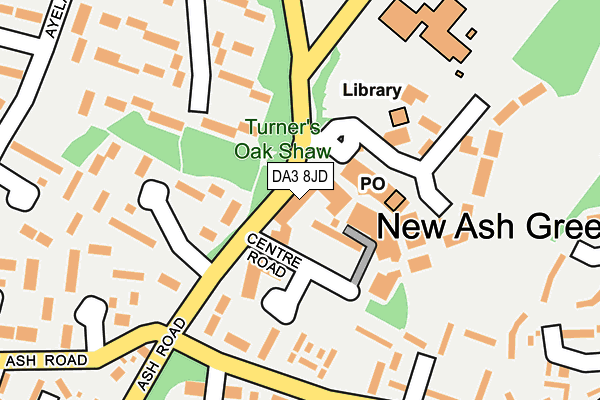 DA3 8JD map - OS OpenMap – Local (Ordnance Survey)