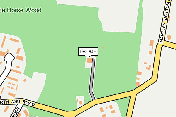 DA3 8JE map - OS OpenMap – Local (Ordnance Survey)