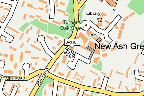 DA3 8JF map - OS OpenMap – Local (Ordnance Survey)