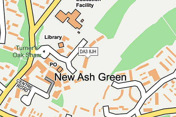 DA3 8JH map - OS OpenMap – Local (Ordnance Survey)