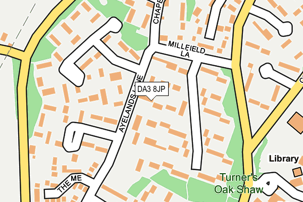 DA3 8JP map - OS OpenMap – Local (Ordnance Survey)