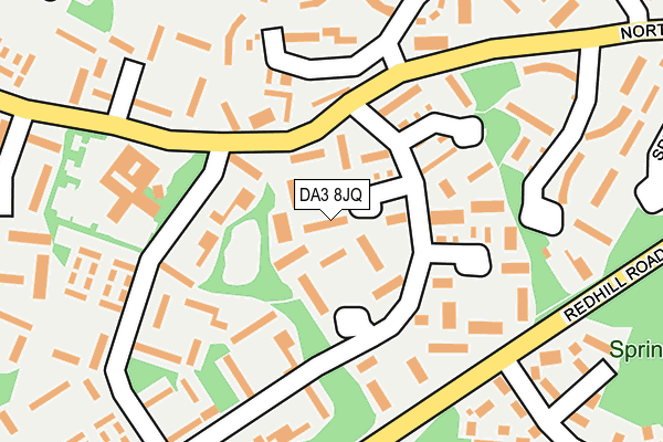 DA3 8JQ map - OS OpenMap – Local (Ordnance Survey)
