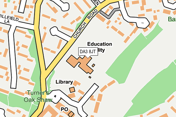 DA3 8JT map - OS OpenMap – Local (Ordnance Survey)