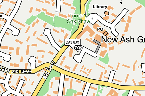 DA3 8JX map - OS OpenMap – Local (Ordnance Survey)