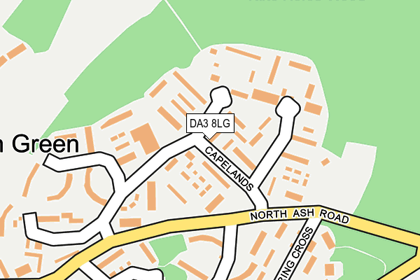 DA3 8LG map - OS OpenMap – Local (Ordnance Survey)
