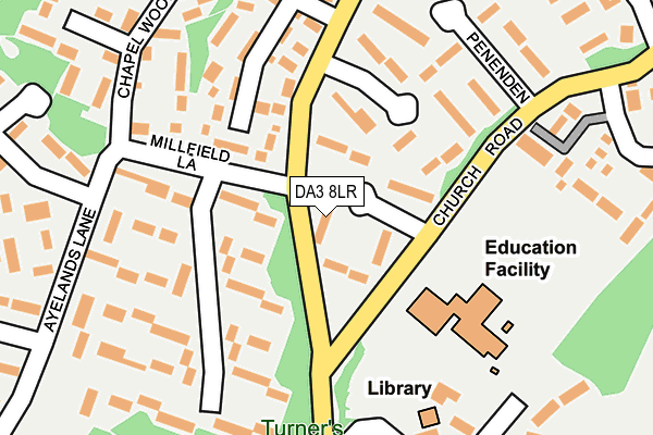 DA3 8LR map - OS OpenMap – Local (Ordnance Survey)