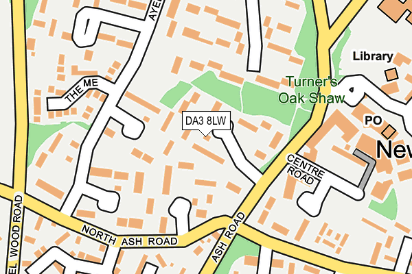 DA3 8LW map - OS OpenMap – Local (Ordnance Survey)