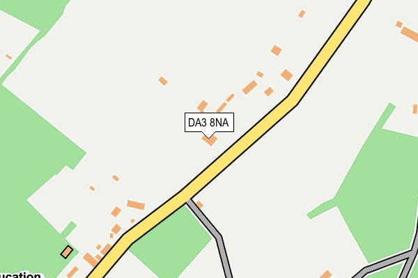 DA3 8NA map - OS OpenMap – Local (Ordnance Survey)