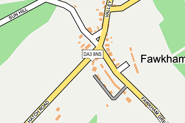 DA3 8NS map - OS OpenMap – Local (Ordnance Survey)