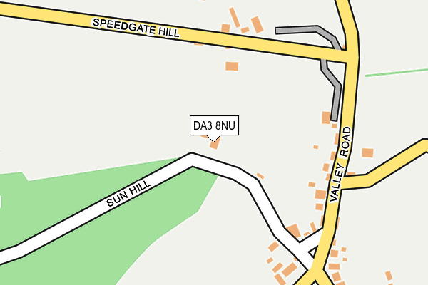 DA3 8NU map - OS OpenMap – Local (Ordnance Survey)