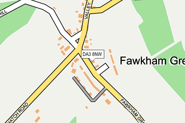 DA3 8NW map - OS OpenMap – Local (Ordnance Survey)