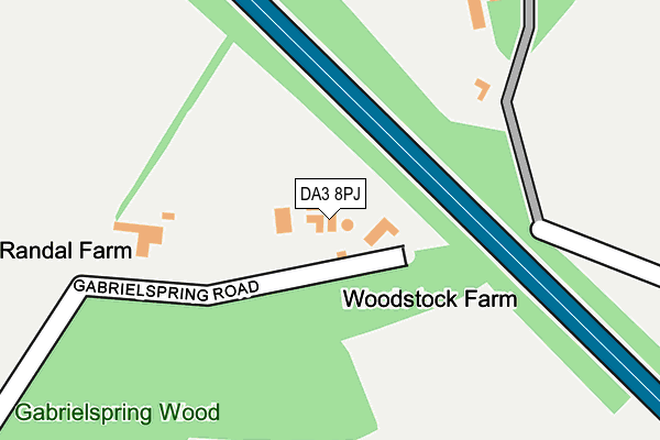 DA3 8PJ map - OS OpenMap – Local (Ordnance Survey)