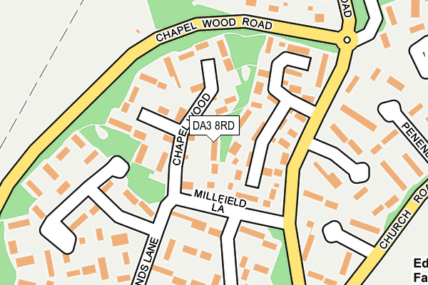 DA3 8RD map - OS OpenMap – Local (Ordnance Survey)