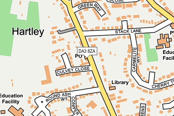 DA3 8ZA map - OS OpenMap – Local (Ordnance Survey)