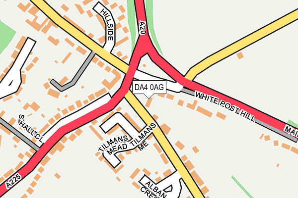 DA4 0AG map - OS OpenMap – Local (Ordnance Survey)