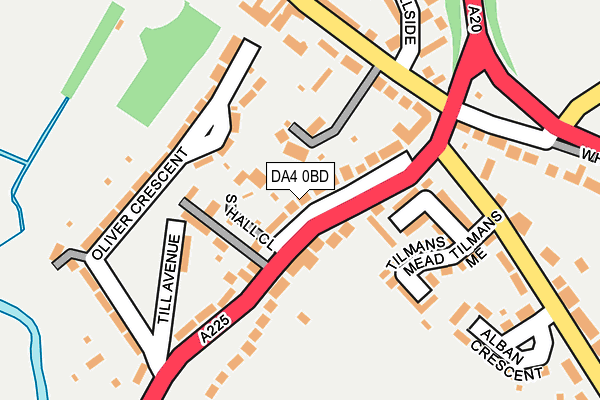 DA4 0BD map - OS OpenMap – Local (Ordnance Survey)