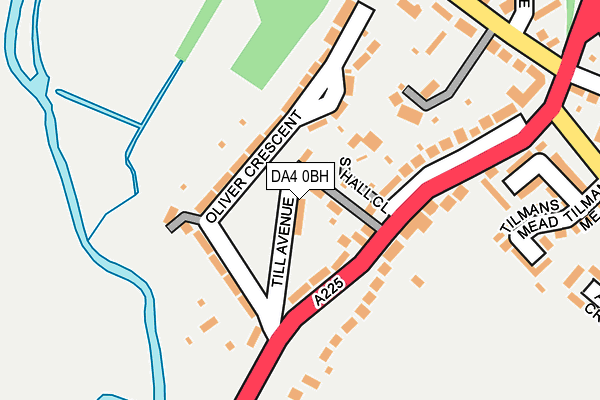 DA4 0BH map - OS OpenMap – Local (Ordnance Survey)