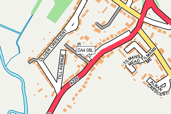 DA4 0BL map - OS OpenMap – Local (Ordnance Survey)