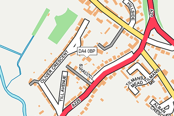 DA4 0BP map - OS OpenMap – Local (Ordnance Survey)