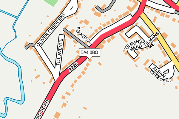 DA4 0BQ map - OS OpenMap – Local (Ordnance Survey)