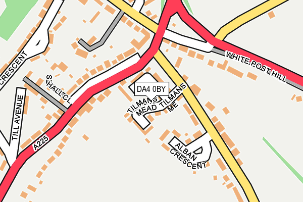 DA4 0BY map - OS OpenMap – Local (Ordnance Survey)