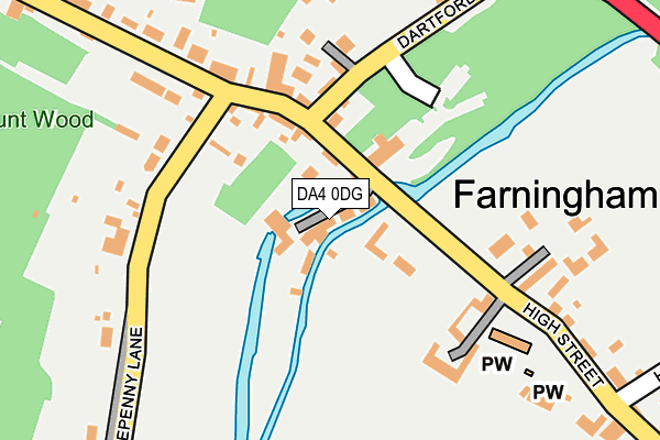 DA4 0DG map - OS OpenMap – Local (Ordnance Survey)