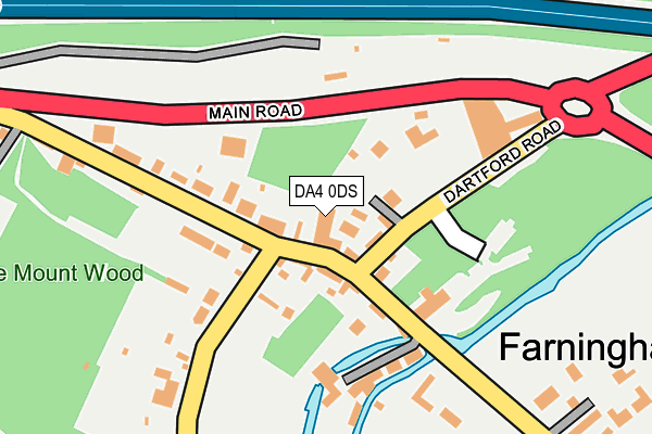 DA4 0DS map - OS OpenMap – Local (Ordnance Survey)