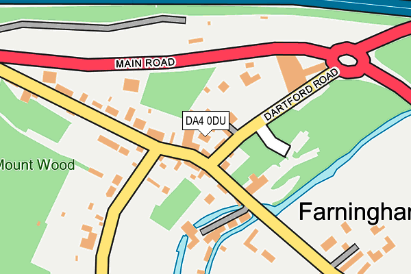 DA4 0DU map - OS OpenMap – Local (Ordnance Survey)