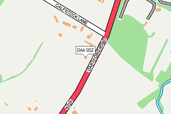DA4 0DZ map - OS OpenMap – Local (Ordnance Survey)