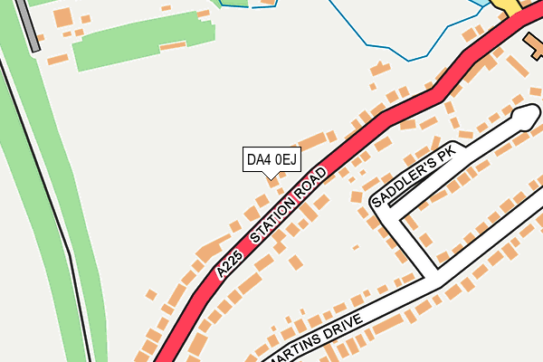 DA4 0EJ map - OS OpenMap – Local (Ordnance Survey)