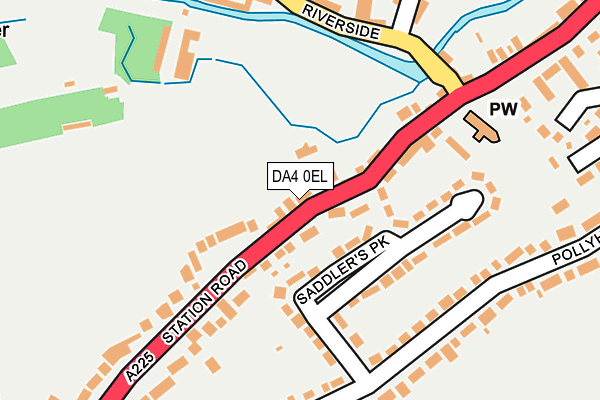 DA4 0EL map - OS OpenMap – Local (Ordnance Survey)