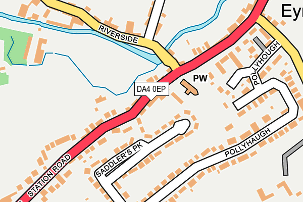 DA4 0EP map - OS OpenMap – Local (Ordnance Survey)