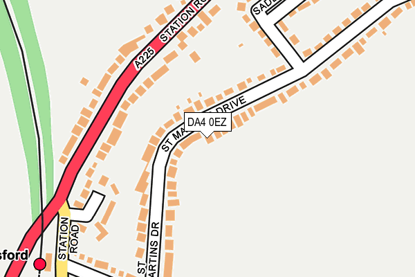 DA4 0EZ map - OS OpenMap – Local (Ordnance Survey)
