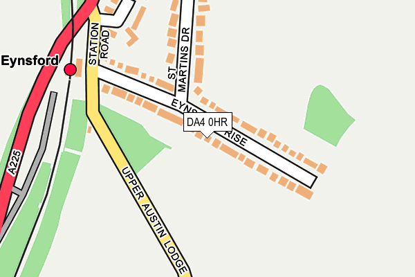 DA4 0HR map - OS OpenMap – Local (Ordnance Survey)