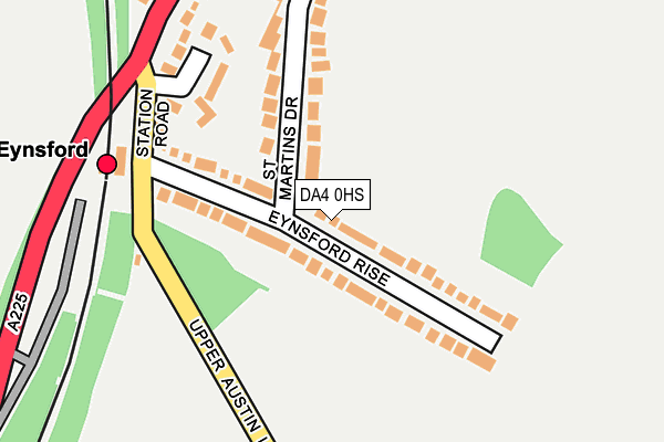 DA4 0HS map - OS OpenMap – Local (Ordnance Survey)