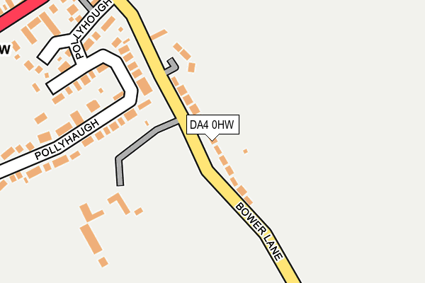 DA4 0HW map - OS OpenMap – Local (Ordnance Survey)