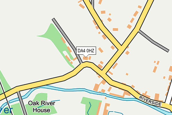 DA4 0HZ map - OS OpenMap – Local (Ordnance Survey)