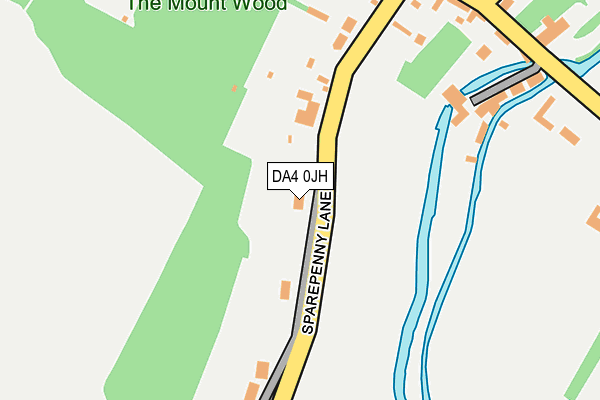 DA4 0JH map - OS OpenMap – Local (Ordnance Survey)