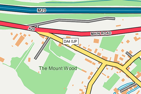 DA4 0JP map - OS OpenMap – Local (Ordnance Survey)