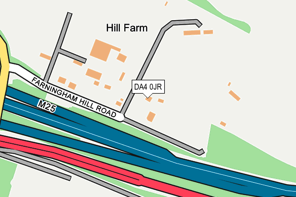 DA4 0JR map - OS OpenMap – Local (Ordnance Survey)