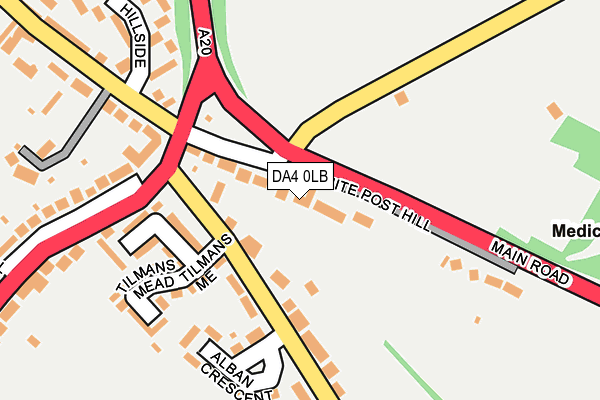 DA4 0LB map - OS OpenMap – Local (Ordnance Survey)