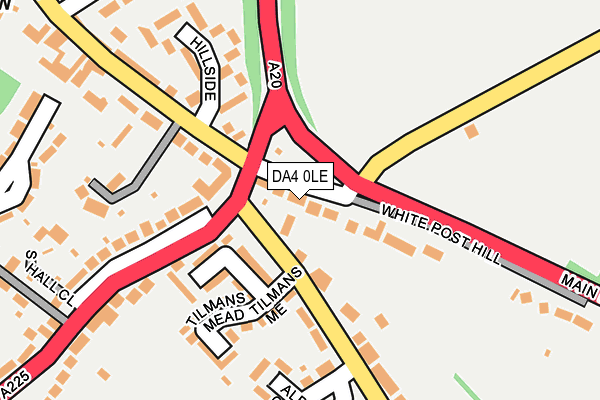 DA4 0LE map - OS OpenMap – Local (Ordnance Survey)