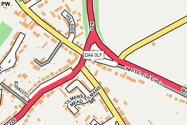 DA4 0LF map - OS OpenMap – Local (Ordnance Survey)